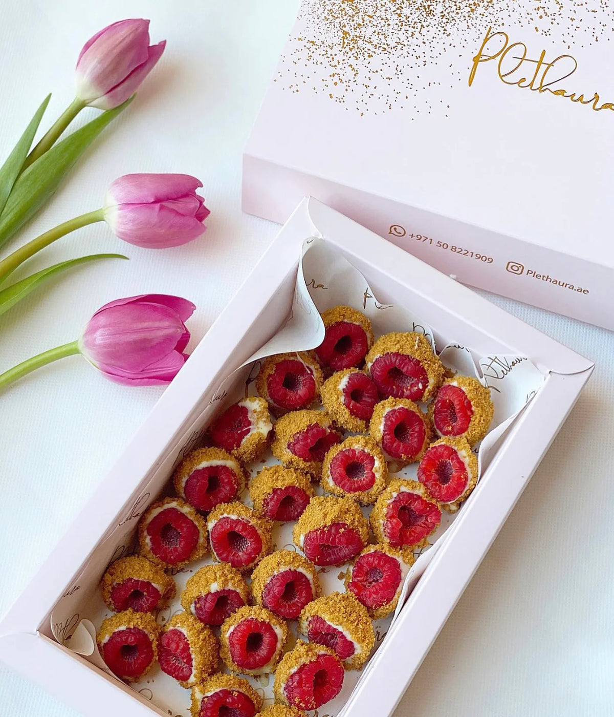 Biscoff Raspberries
